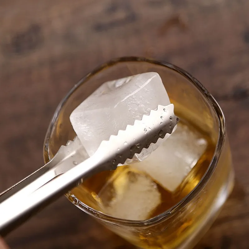 Stainless Steel Mini Sugar Ice Cube Clip Salad Barbecue Tongs Portable Food Tweezer Kitchen Utensils food tongs