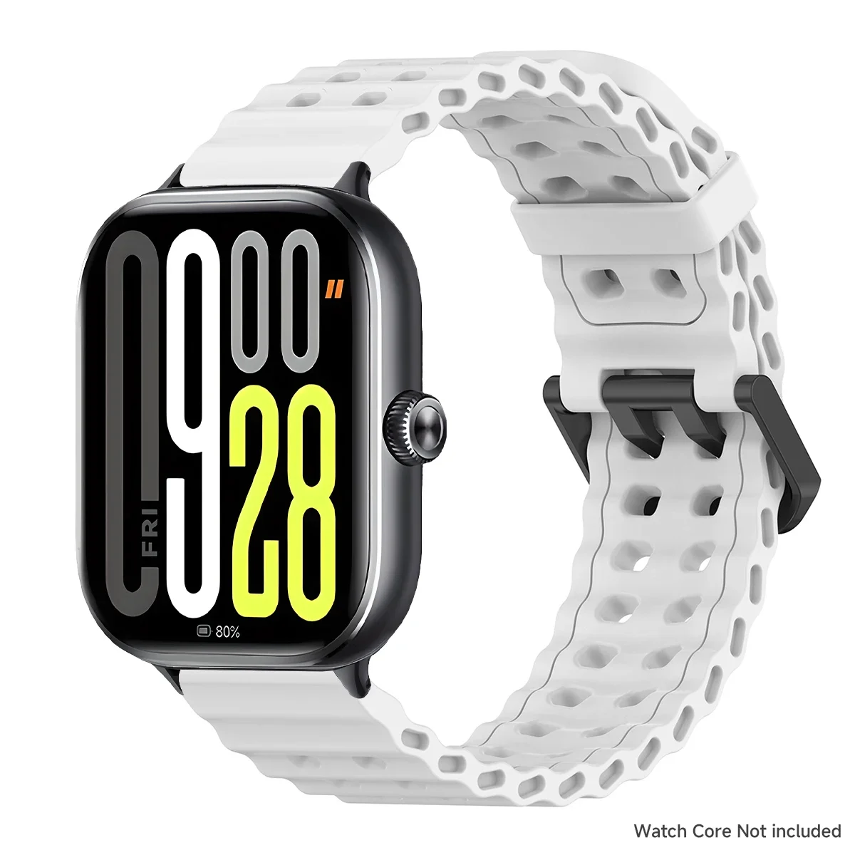 Two-Tone Breathable Silicone Sport Wristband Strap