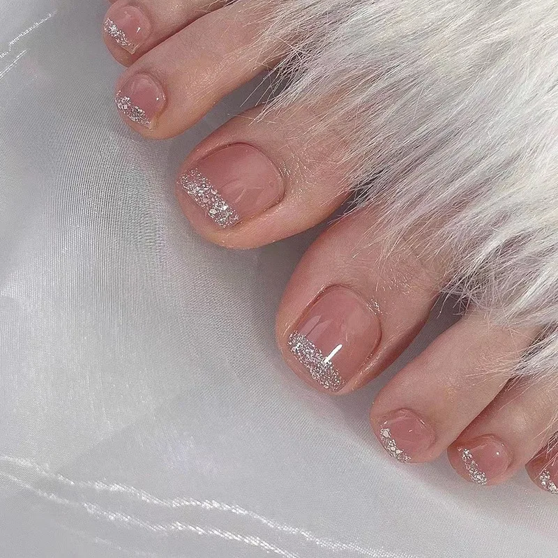 Colorful Flower Press On Nails Set