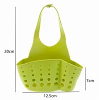 Home Storage Drain Basket Kitchen Sink Holder Adjustable Soap Sponge Shlf Hanging Drain Basket Bag Kitchen Accessories 6