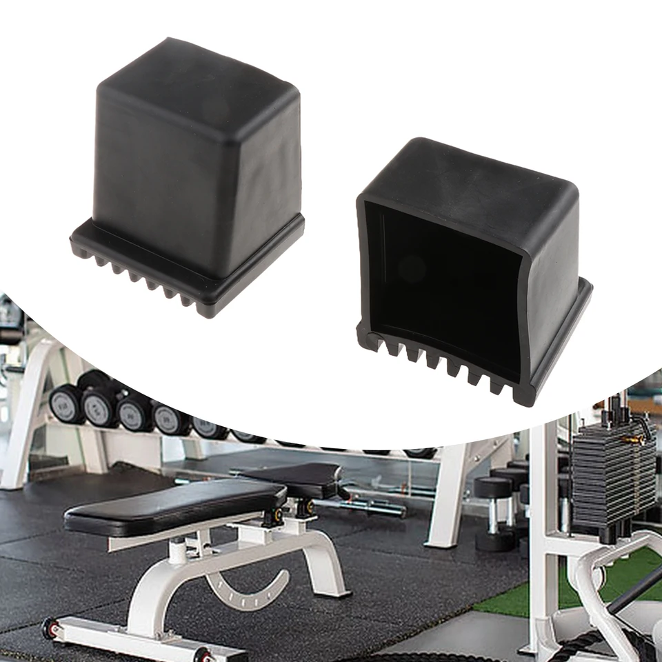 4 Embouts En Caoutchouc De Protection Pour équipement Fitness – 50x50 Mm, Amortissement