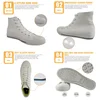 S Halloween Scary Zombie Head Men's Fashion Canvas Vulcanized High Top Sneakers Casual Breathable Lace Up Flats Shoes 3