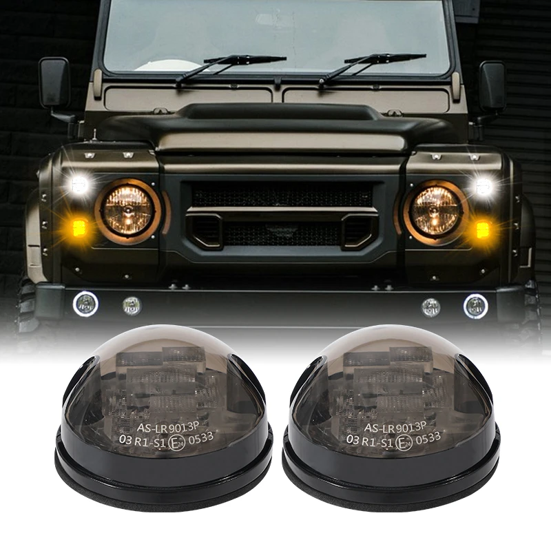 For Land Rover Defender 90 110 1987 2016 130 Front and Rear Turn Signal  Light,DRL,DELUXE CLEAR LED LAMP Upgrade Kit| | - AliExpress