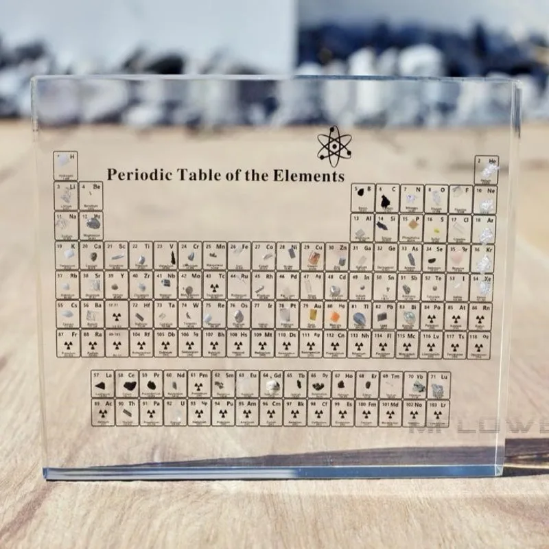 OLDSAN Periodensystem Display mit echten Elementen Kinder unterrichten Schultag Geburtstagsgeschenke Chemische Elementanzeige Wohnkultur Periodensystem 