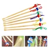 12 Pcs Wooden Ear Pick Wax Accessory Cartoon Remover Cleaner Picker Detergent Natural Supply 2