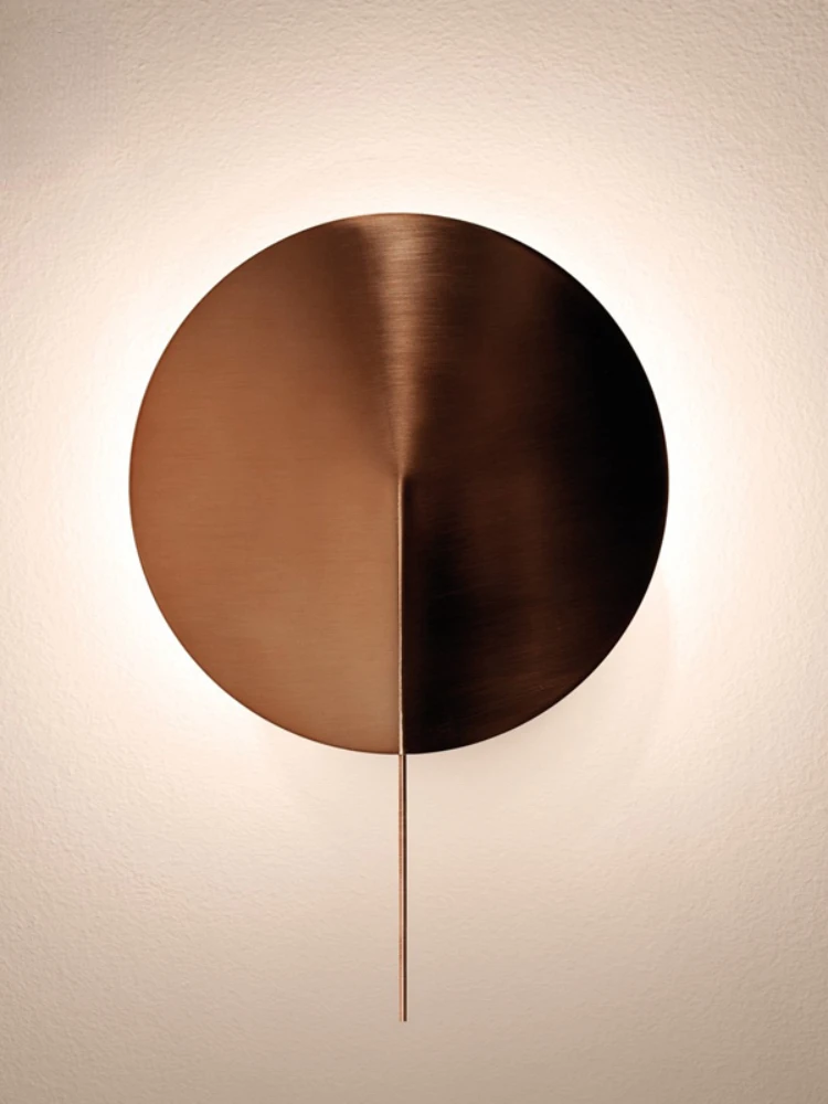 

Postmodern circular wall lamp, living room background wall lamp, minimalist creative designer, model room, hotel bedroom