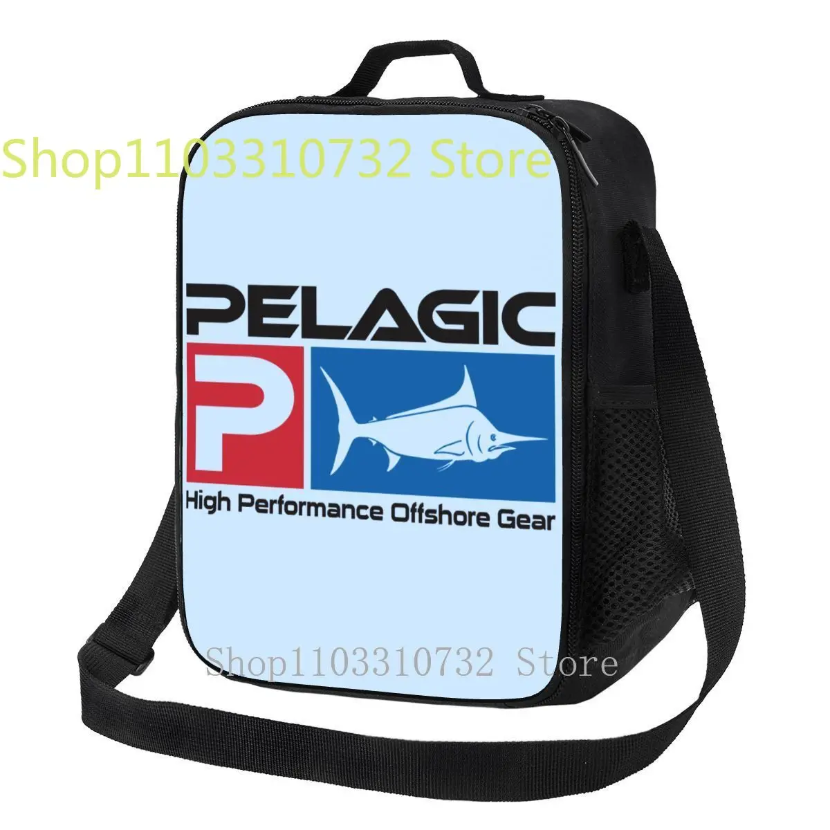 

Pelagic Fishing Insulated Lunch Bag for Women Fisherman Fish Gift Thermal Cooler Bento Box Kids School Children