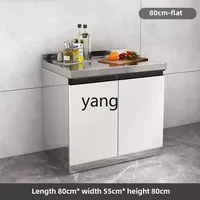 ตู้ครัวสแตนเลส LTT พร้อมอ่างล้างจาน ตู้เก็บของเรียบง่าย ตู้เตาแบบรวม 4