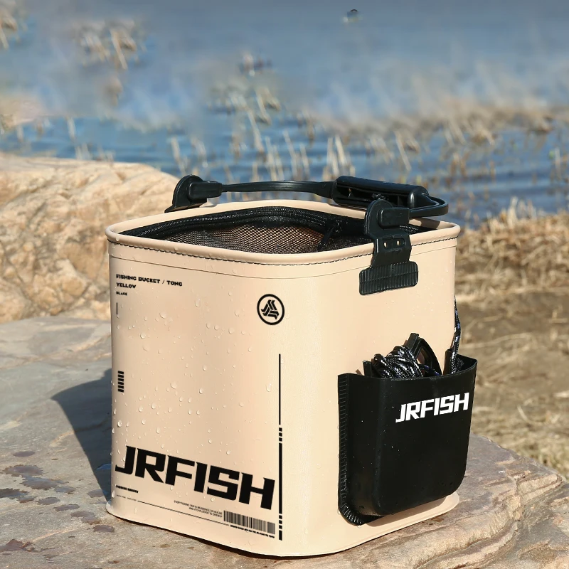Live Fish Bag Water Bucket Thickened Folding Hand-held Fish Protection Fishing Bucket Outdoor Box Box Delivery Rope
