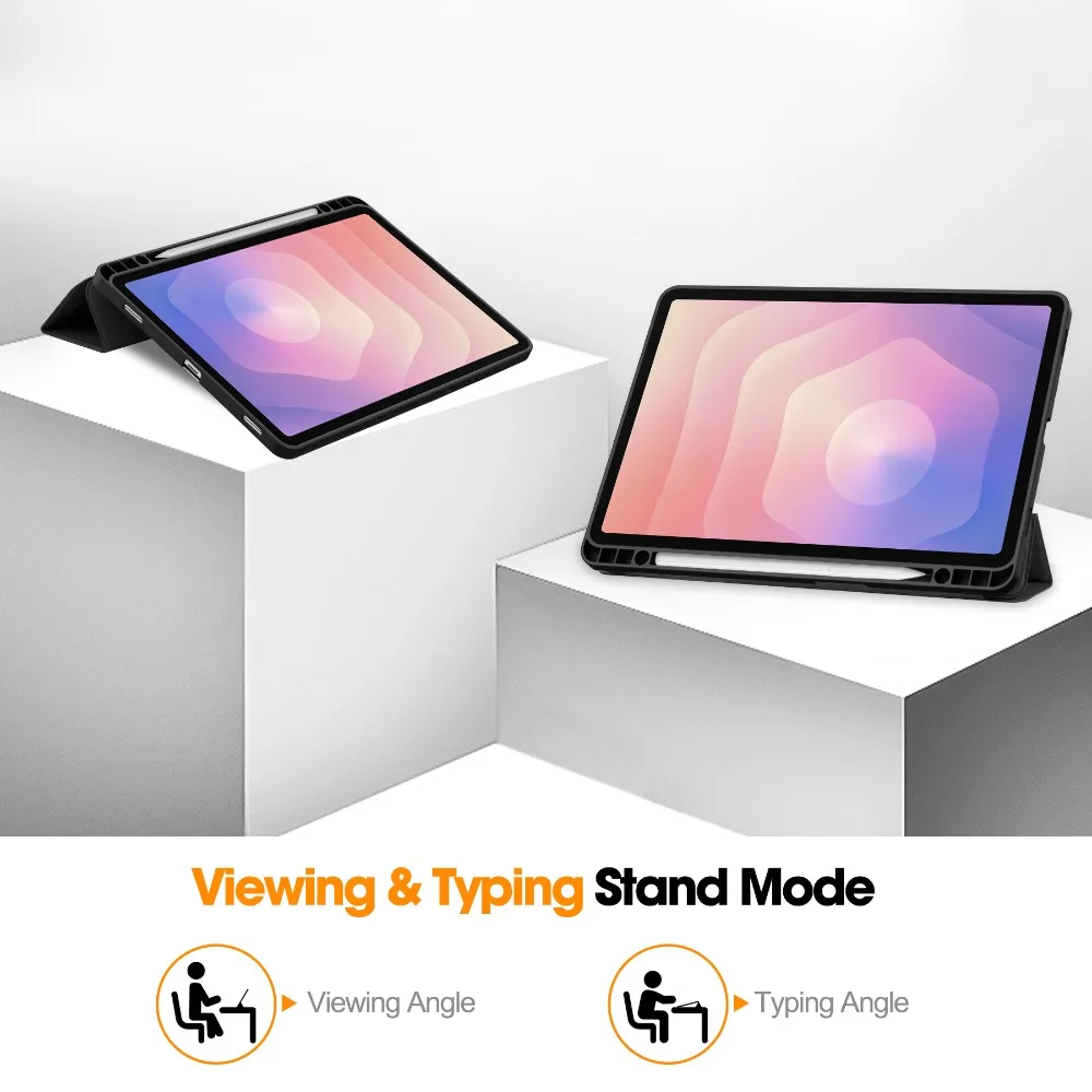Soft TPU Tablet Case with Pencil Holder