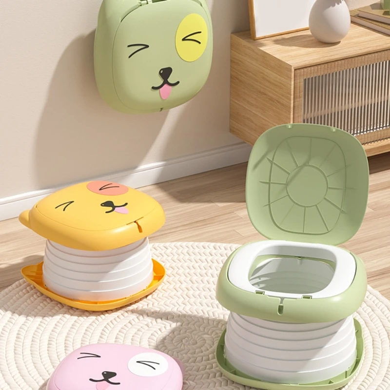 

Cartoon Kids Folding Toilet Children Travel Urinal Easy to Carry & Odorless