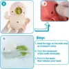 3PCS Baby Bath Toys Toddlers Bathing Cute Swimming Turtles Clockwork Play Water Baby Wind-up Toys for Kids Preschool Pool Toys 4