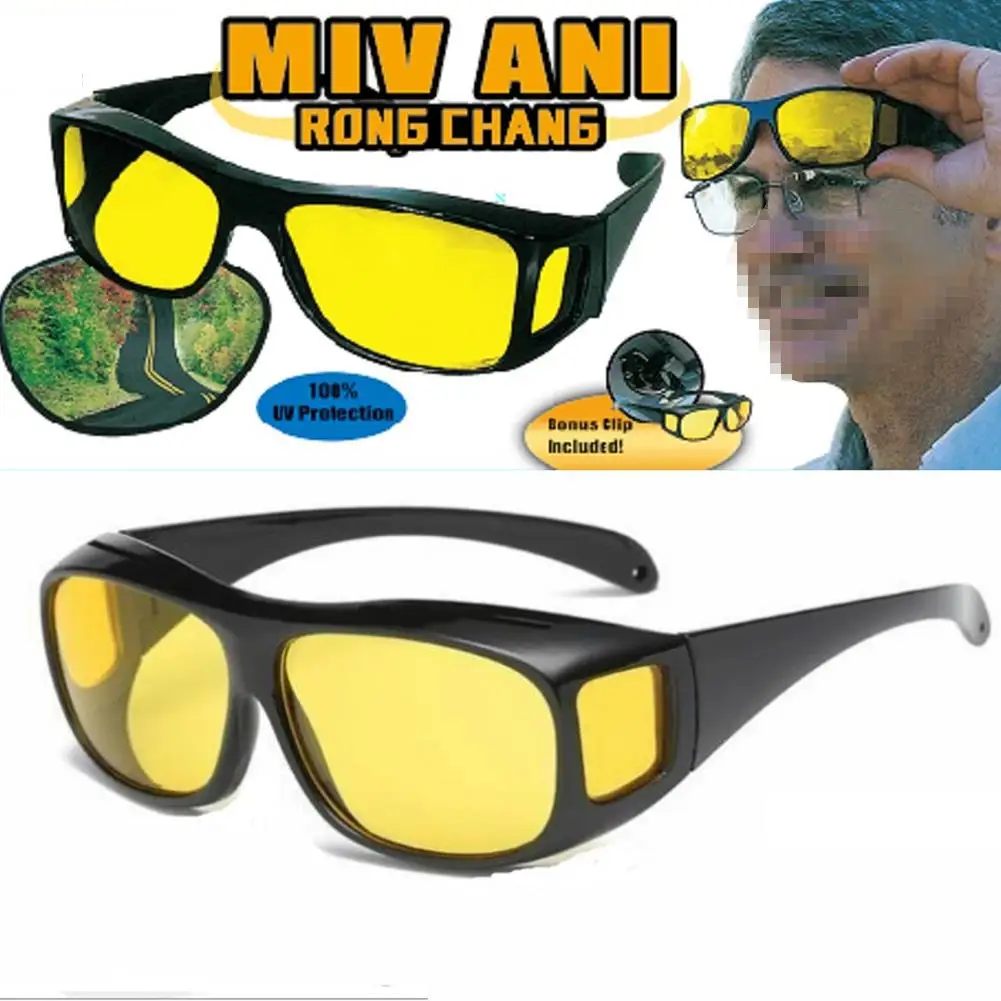 Night Vision Driver Goggles Fashion Adult Sunglasses Cycling Goggles Night Driving Sun Glasses For Car Driving New
