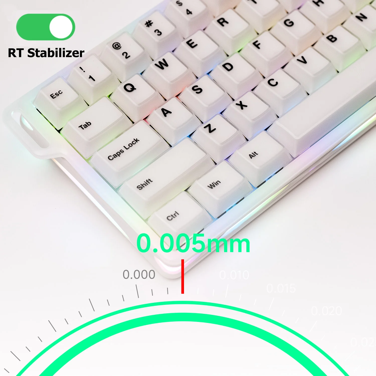 AKKO X MonsGeek Verve 68 HE 키보드 65% 레이아웃 RGB 마그네틱 스위치 RT0.005mm 8K 폴링 레이트 커스텀 게이밍 기계식 키보드