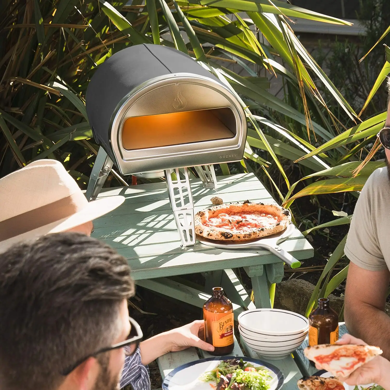 NEW Outdoor Pizza Oven, Grey, Portable, Gas & Wood Fired, Restaurant-Grade 6