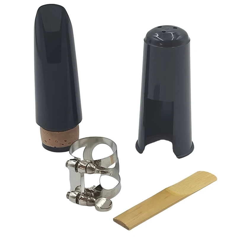 Bb Clarinet Mouthpiece with Plastic Cap ligature Reed Woodwind Instrument Accessories