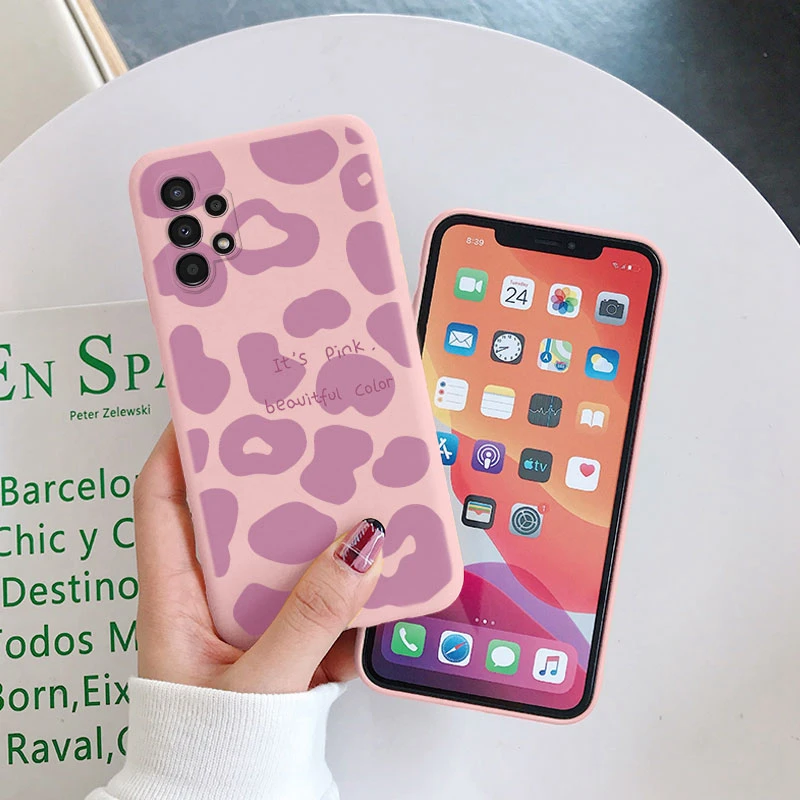 Leopard Print Soft Silicone Protective Phone Case