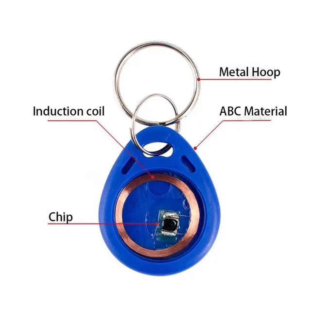T5577 Rewritable Smart Keychain 125Khz Clone Tag RFID Copy Writer Token EM4305 Badge Proximity Ring EM ID Card 2