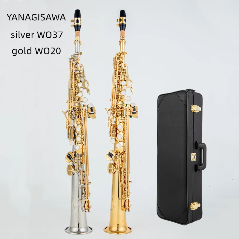 sarapiyo　6セット100×200→1セット100×135→5セット Chave de Ouro e Prata para Saxofone Soprano com Estojo Completo e