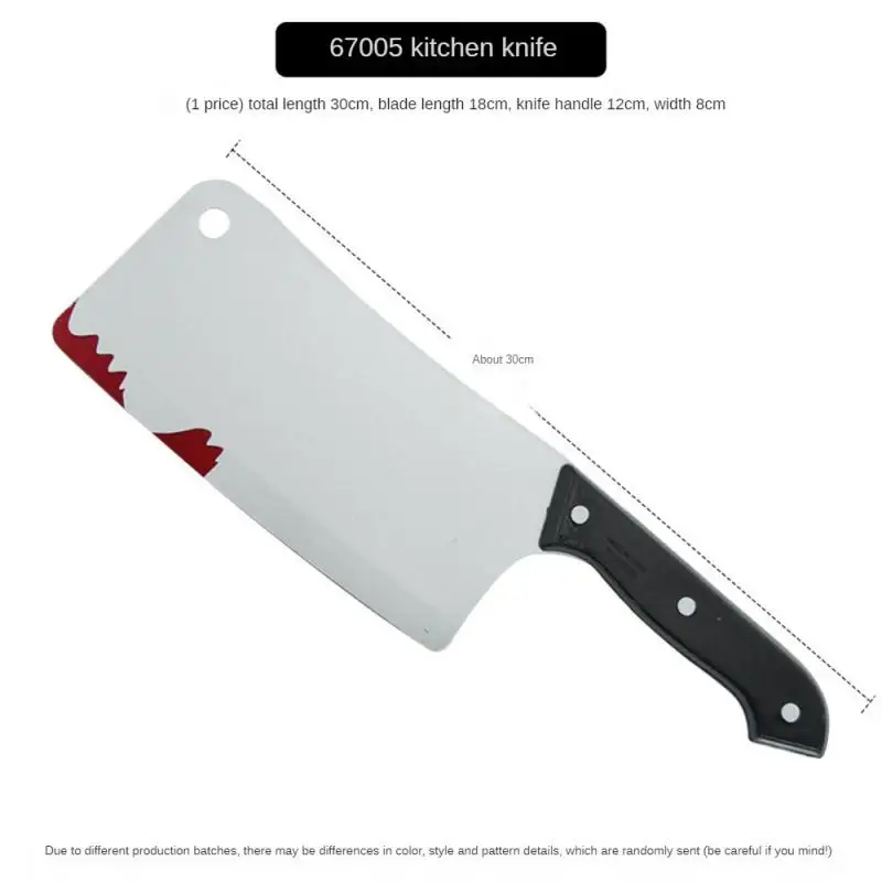 30cm Faked Bloody Sharp Knife for Halloween DIY Cosplay Props 10/5/3/1pcs