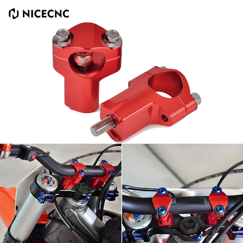 

Motorcycle Handlebar Riser Bar Clamp Mount For GasGa EX EC MC 125-300 EXF ECF MCF 250-450 2021-2022 BETA RR RS KTM Husqvarna