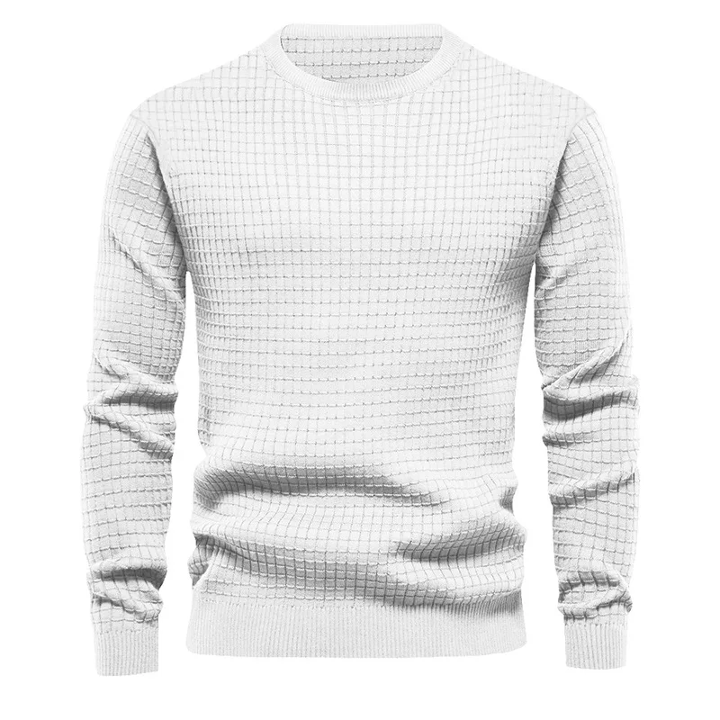 

Winter Solid Color Knit Shirt Loose Round Neck Autumn Sweater Warm and Thickened Knit Shirt Round Neck Casual Bottoming Shirt