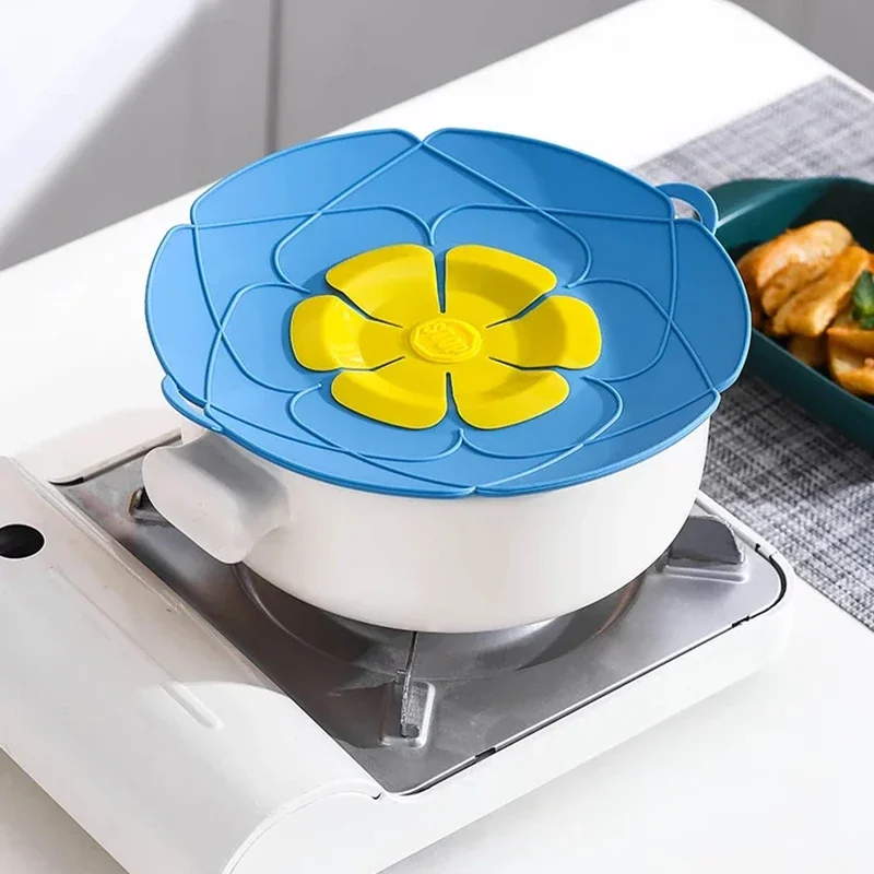 Spill Stopper Lid Cover Silicone Lid for Pot Cooking Tools Flower Pots Cookware for Home Saucepan Kitchen Accessories Gadgets