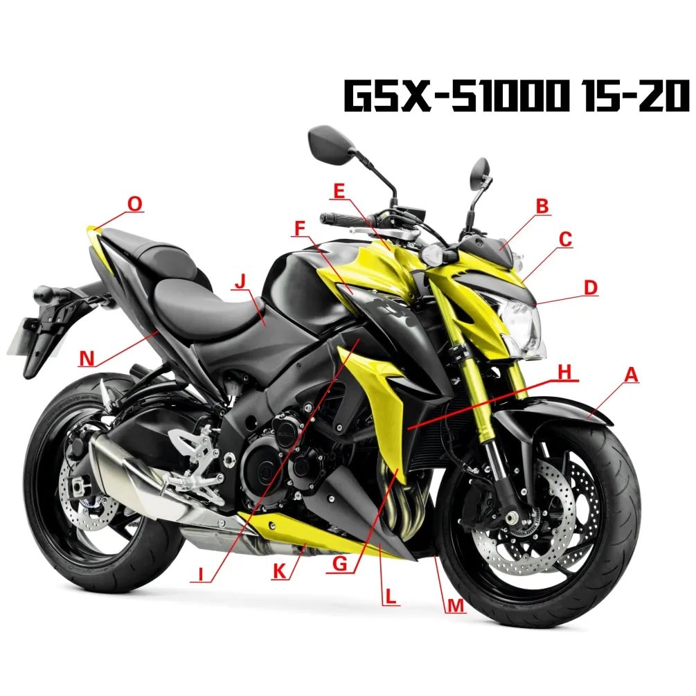

GSXS1000 Fairings Injection Panel Bodywork Frame Protector Kits for Suzuki GSX-S1000 GSXS 1000 2015-2020 Motorcycle Accessories