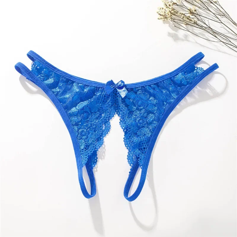 Ladies Sexy Underwear Panties Open Crotch Thong Can Be Inserted Free Take Off Briefs Transparent for Sex Women Lingerie