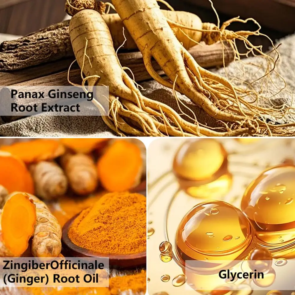 Black Hair Dye Shampoo 3in1 with Ginger & Biotin - Long Lasting Color & Gray Coverage for Vibrant Hair R3Z8