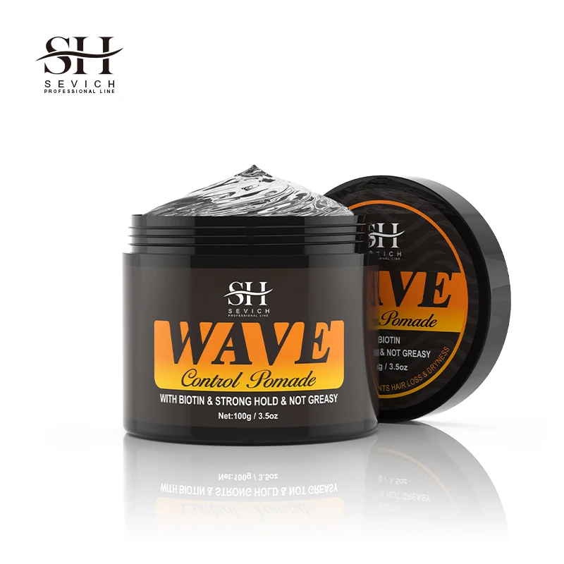 thumbnail image 1 of Pomada de control de ondas natural 2023 para hombres negros, fijación fuerte, ondas 360, estilo en capas, arcilla, grasa para cabello ondulado, brillo sedoso., 1 of 5