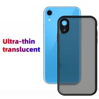 Fashion Color collision Skin-feel Translucent Matte Slim Shockproof Protective Phone Case For iphone XR - Image 4