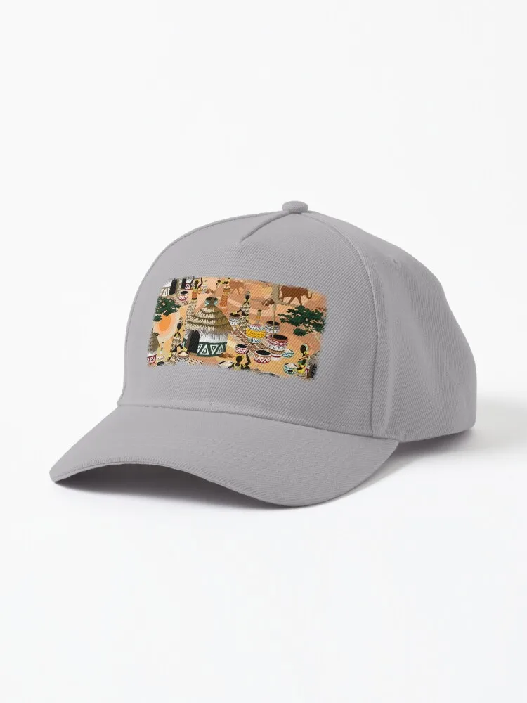

African Life Women in Savanna Tribal Village Cap fur cap official website ghostface snapback military army