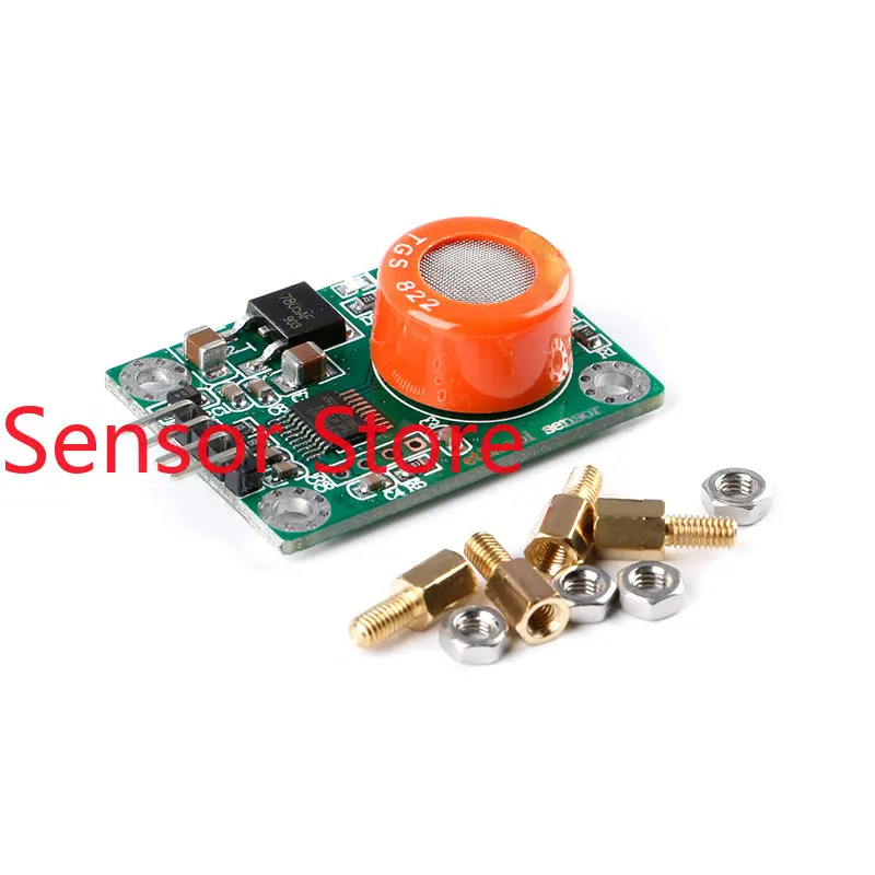 5PCS TGS822 Alcohol Detection Sensor Module Serial Port Output Ethanol Gas Measurement Connected To The Computer