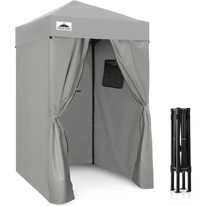 

EAGLE PEAK Flex Ultra Compact 4x4-up Canopy, Sun Shelter, Changing Room, Portable Privacy Canopy Cabana for Pool, Fashion Ph