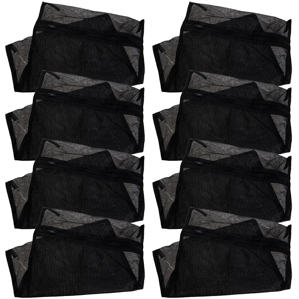 Alipis Black Laundry Bag Mesh Bra Toiletry Delicates Wash Bags Zipper Washing Underwear