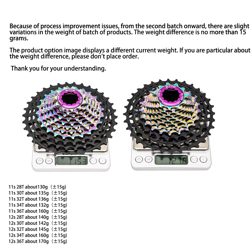 ZTTO 超軽量 11/12 スピードロードバイクカセット 11s 12s 11-28/30/32