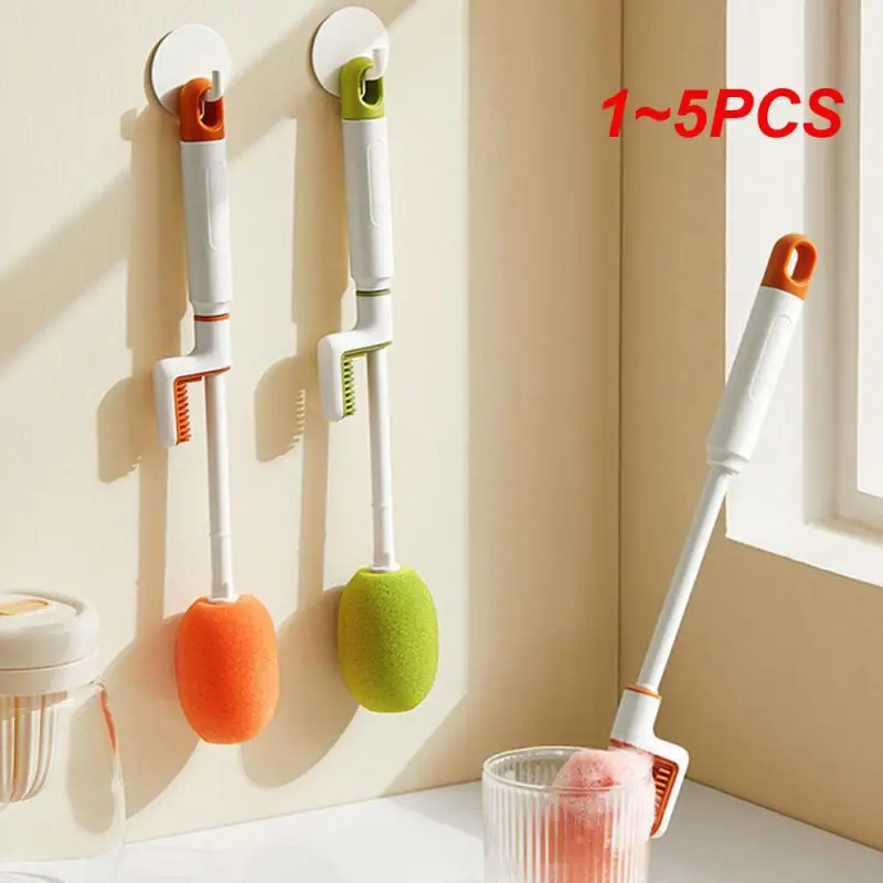 

1~5PCS Brush Cleaner User Friendly Save Time Durable Efficient Convenient Cup Cleaning Tool Long Handle Brush 3 In 1 Cup Brush