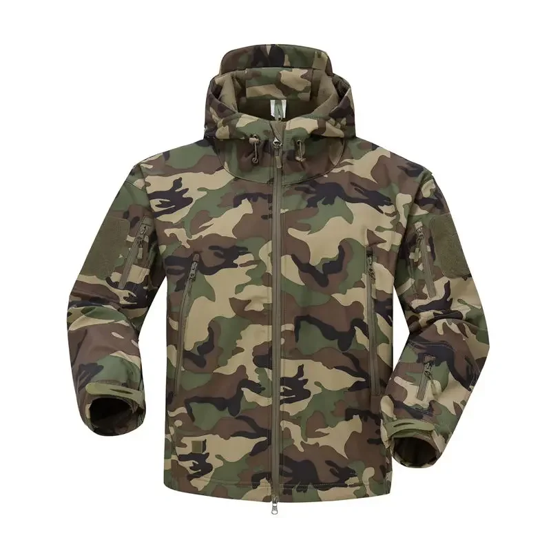 Tactical Jacket Soft Shell Waterproof Windbreaker Fleece Coat Hunt Clothes Camouflage Army Military Hiking Jackets