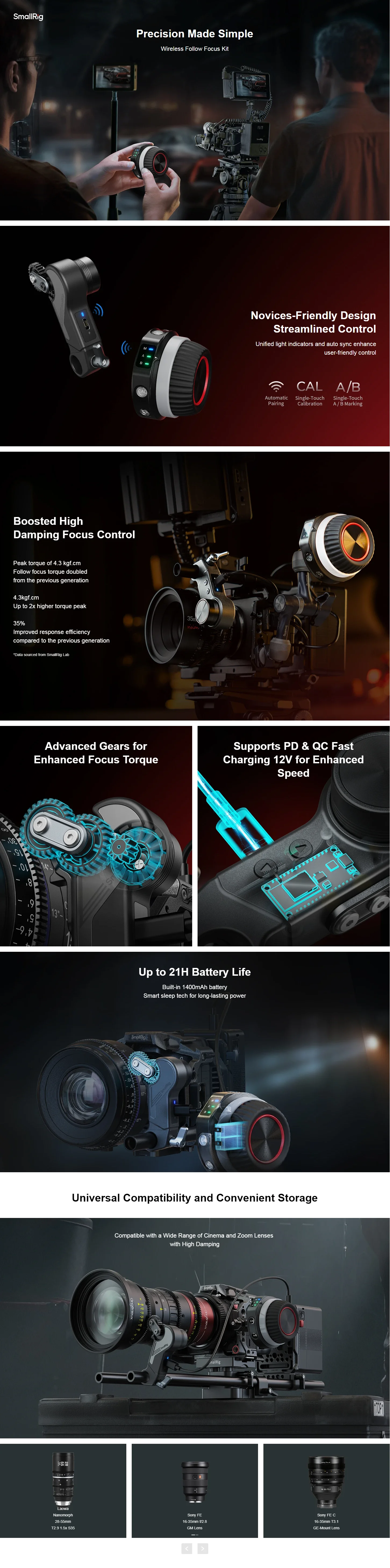 Description Picture 2 of itemSmallRig 4295 Wireless Handwheel Controller (Lite) 4296 Wireless Follow Focus Kit (Lite) 4297 Wireless Receiver Motor (Lite)