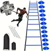 1set Football Soccer Training Equipment Fitness Speed Training Resistant Parachute Chute Running Umbrella 2