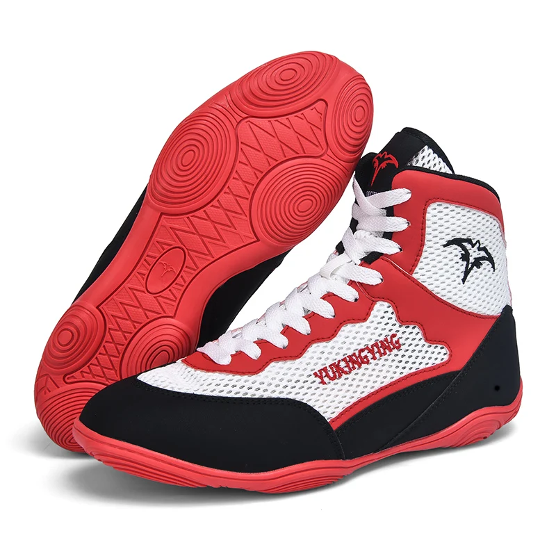 Non-slip and Comfortable Sports Shoes Light and Breathable Wrestling Shoe Men's Women's Same Competition Boxing Shoes