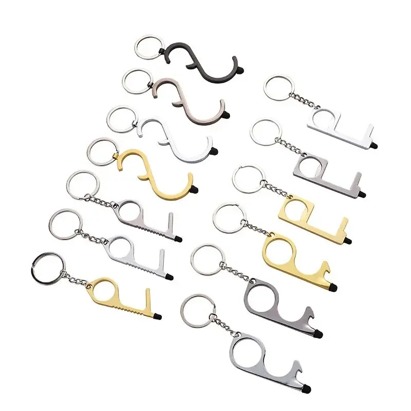 접촉 방지 보호 절연 키체인, Edc 문짝 키 클립 바라 럭셔리 금속 키체인, 경량 휴대용 키 정리함, 신제품