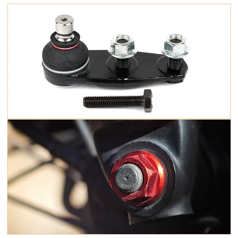 Dadi Autobloccanti M5 In Alluminio/Nylon - 10 Pezzi Flangiati, Colore Rosso Scuro