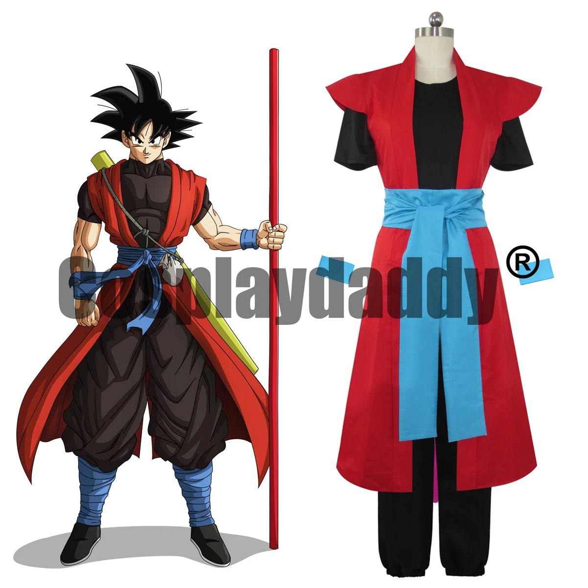 IN STOCK Time Patrol Xeno Goku Cosplay Costume Son Goku Zeno Kakarot ...