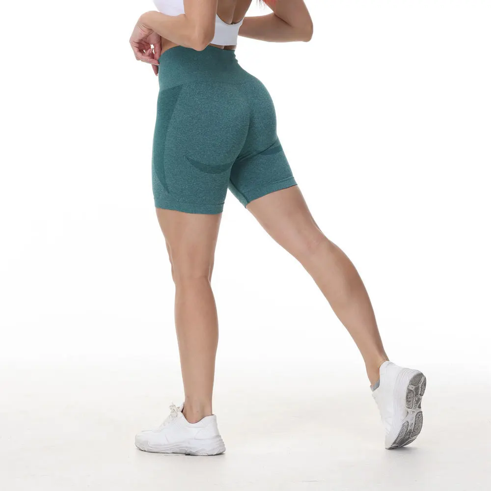 

MYS Women's Shorts Seamless High Waist Elastic Fitness Leggings GYM Workout Running Biker Shorts Yoga Bottoms Fitnes Pantalones