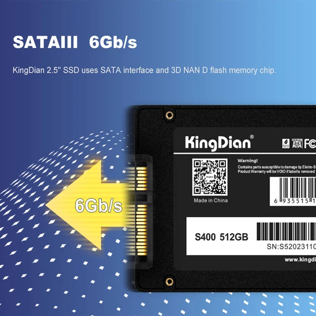 Твердотельный накопитель KingDian SSD 120 ГБ 128 ГБ 240 ГБ 256 ГБ 480 ГБ 1 ТБ 2 ТБ 3D NAND 512 "SATA III, Внутренний твердотельный накопитель для настольных ПК и ноутбуков 4