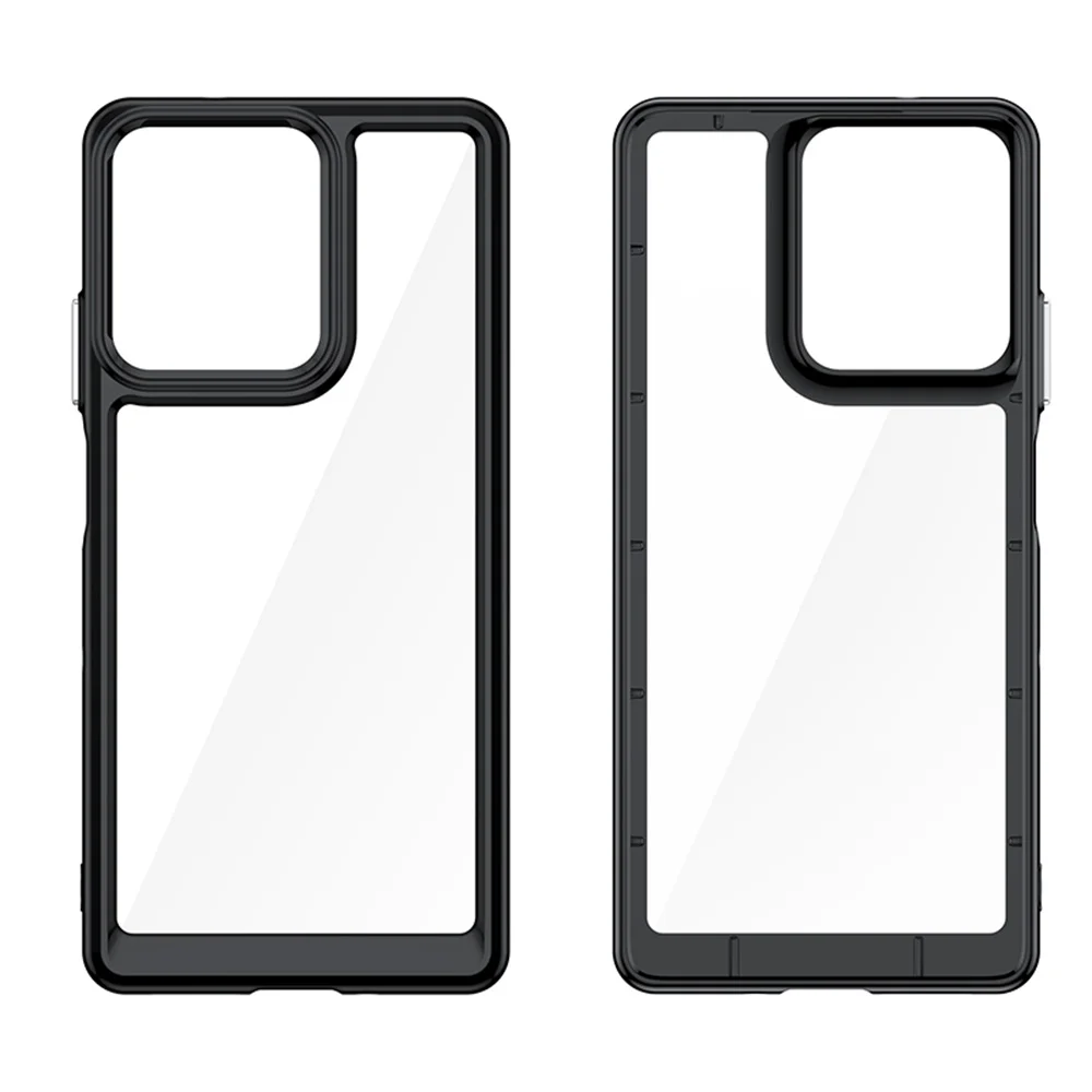 Moto G75 Protective Phone Case - Hard Backplane & Soft Border, Full PMMA + TPC Coque