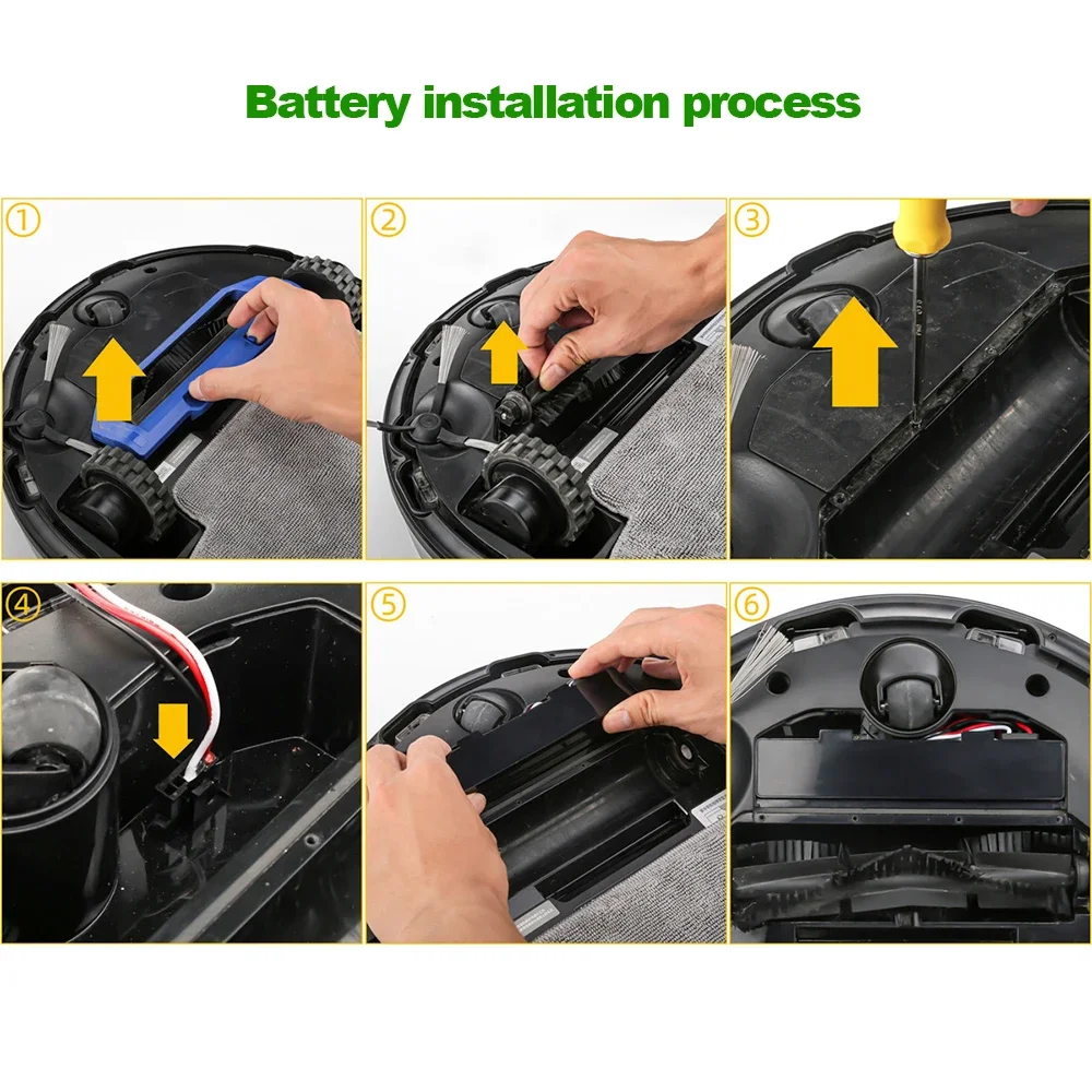 Rechargeable Battery For Xiaomi 2S Mijia STYTJ02YM 14.8V 2600mah Sweeping Mopping Robot And For Haier JX37 Vacuum Cleaner