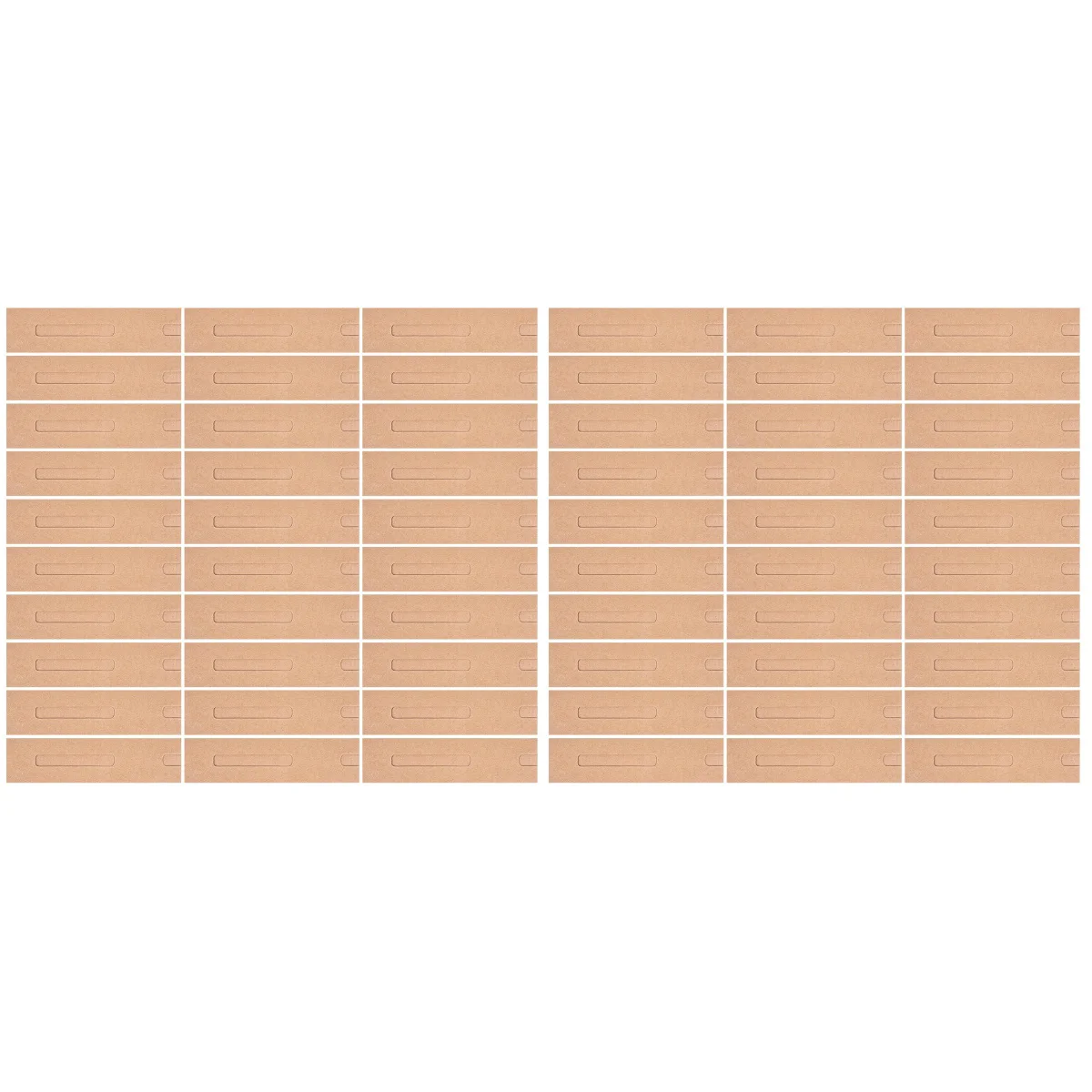 

100 шт., держатели для ручек из крафт-бумаги